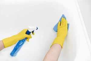 Limpiar el baño